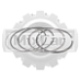 Кольца поршневые Toyota 2J (std) (4Ring) (2.3*2.5*2.5*4) (13011-76009-71)