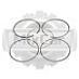 Кольца поршневые Nissan H20-I (std) (на 1 цилиндр)