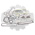 Ремкомплект двигателя Isuzu C240 (5-87811-341-1)