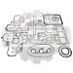 Ремкомплект двигателя Kubota D1503 (металл)