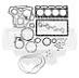 Ремкомплект двигателя Kubota V1505T (металл)