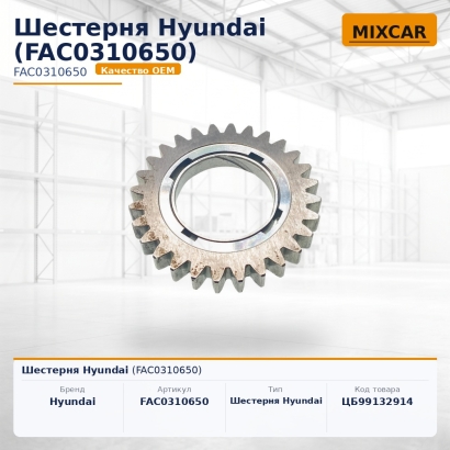 Шестерня Hyundai (FAC0310650)