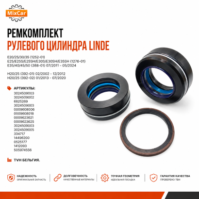 Ремкомплект рулевого цилиндра Linde (3024509002)