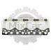 Прокладка ГБЦ Komatsu 4D95 металл (1,5 mm)