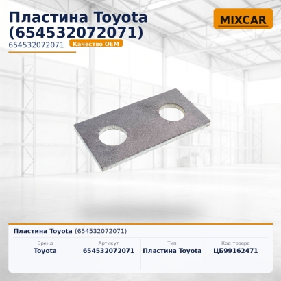 Пластина Toyota (65453-20720-71)